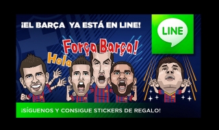 El FC Barcelona ya está en Line